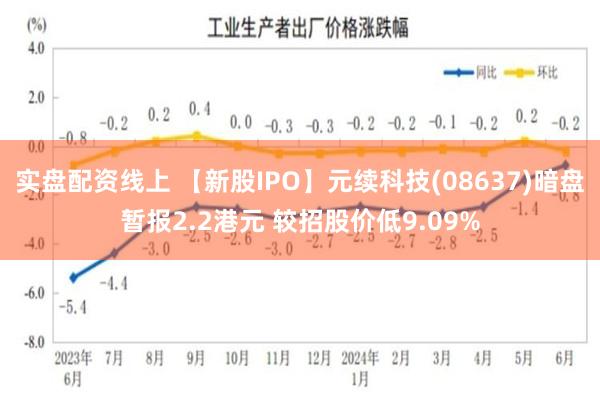 实盘配资线上 【新股IPO】元续科技(08637)暗盘暂报2.2港元 较招股价低9.09%