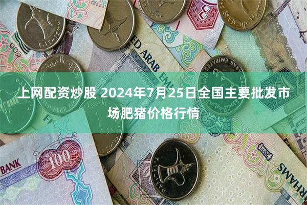 上网配资炒股 2024年7月25日全国主要批发市场肥猪价格行情