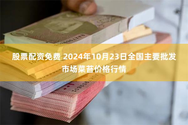 股票配资免费 2024年10月23日全国主要批发市场菜苔价格行情