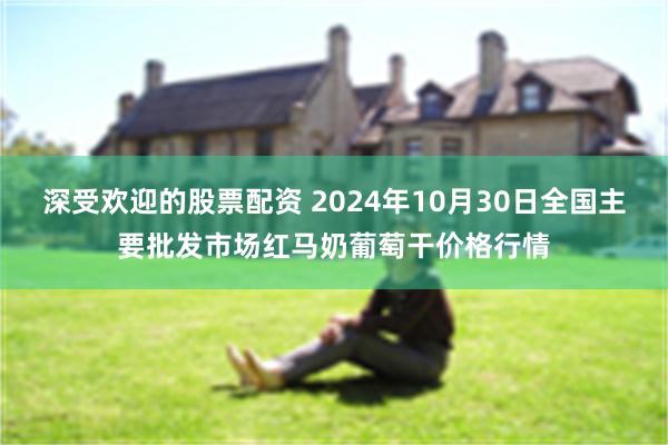 深受欢迎的股票配资 2024年10月30日全国主要批发市场红马奶葡萄干价格行情