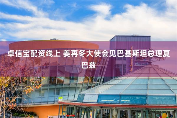 卓信宝配资线上 姜再冬大使会见巴基斯坦总理夏巴兹